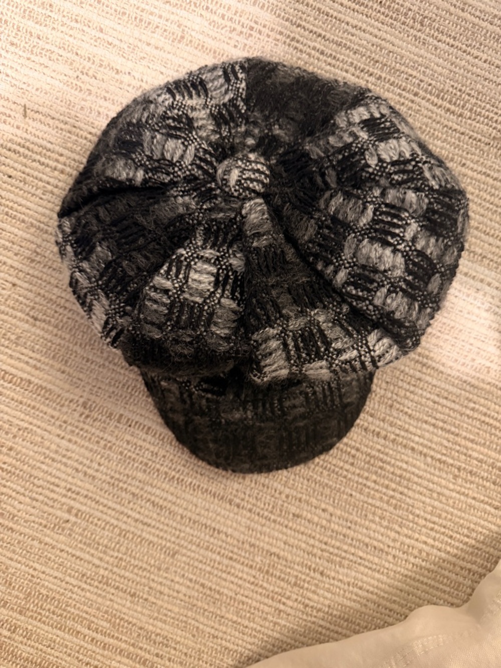 Black & Gray Knit Cap